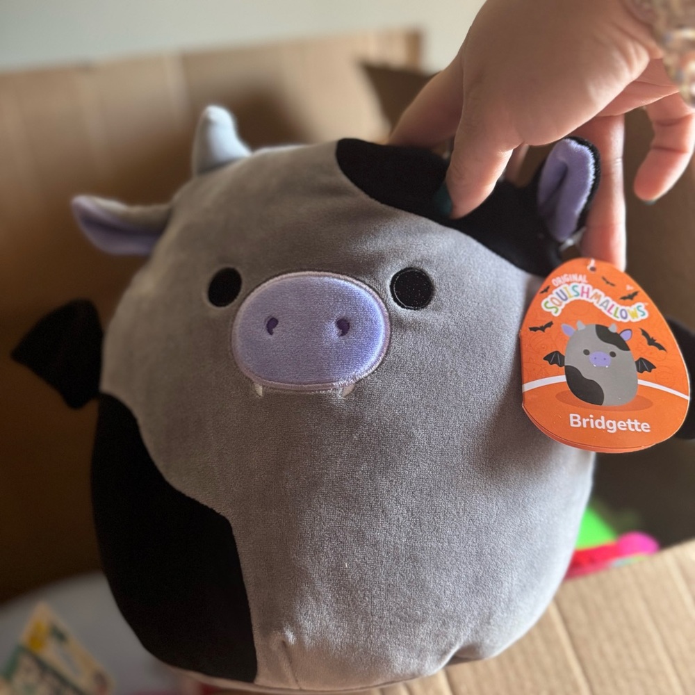 Squishmallows Gray and Black Plush